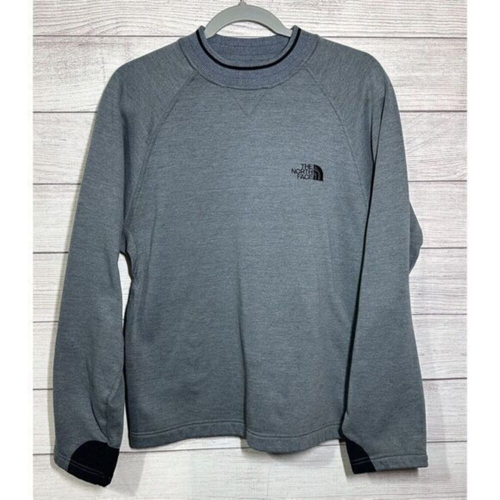 The North Face Ultra Wick Sweatshirt Mens Small Pullover Gray Black Long Sleeve